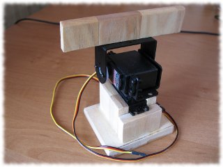 Custom built pan-tilt module