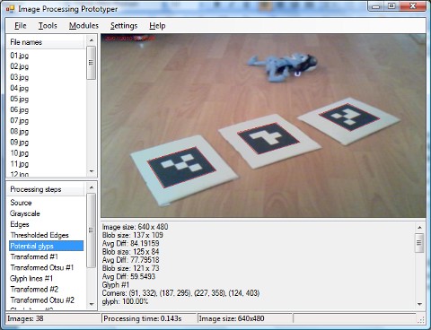 Glyph recognition prototype
