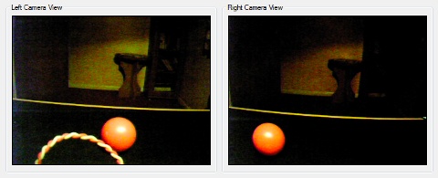 Two camera's view (sorry, working in darkness)
