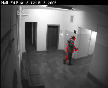 Two frames difference motion detector
